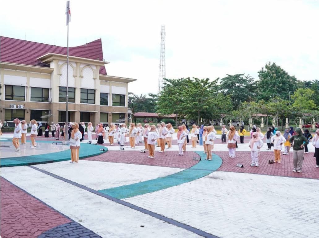 Wakil Bupati Kampar Launching Program Sehat dan Bugar Bersama DWP