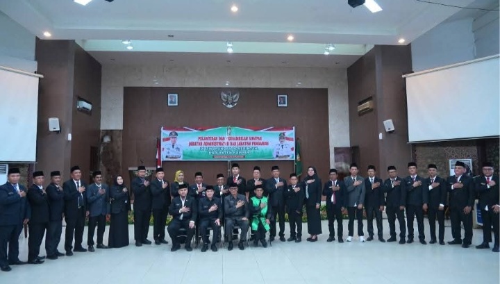 Perkuat Tata Kelola Birokrasi, Bupati Lantik 26 Jabatan Administrator dan Pengawas